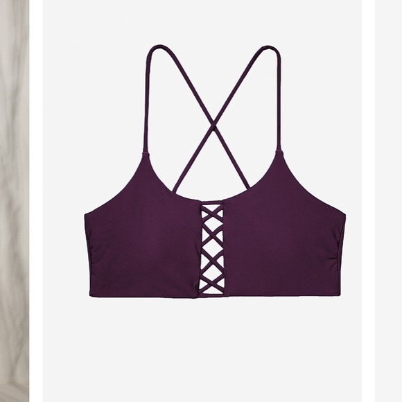 Express Other - Express bikini top with lace up back